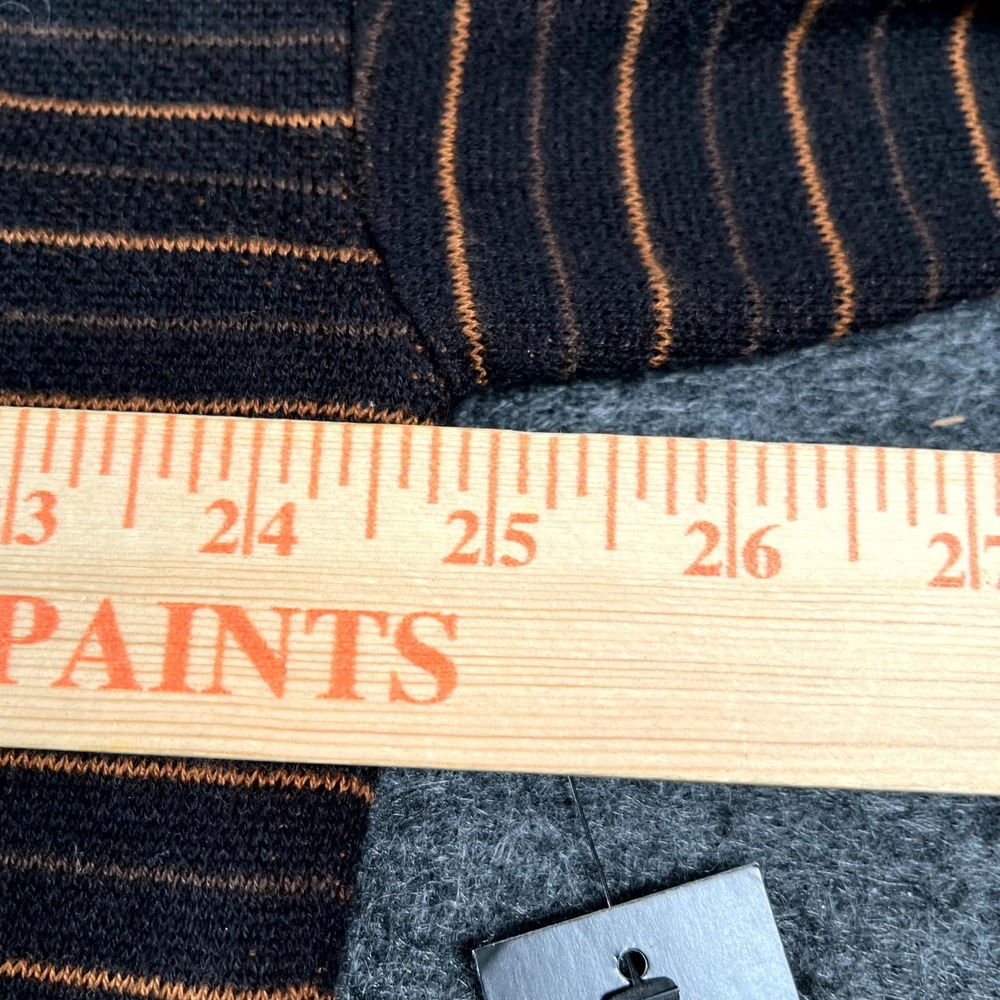 Worthington Sweater Mens XL Multicolor Striped Cotton Mock Neck Long Sleeve - Picture 5 of 8